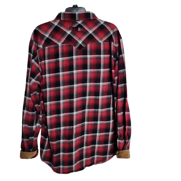 Legendary Whitetails Mens Shirt XLT Stockyard Shotgun Western Flannel Pearl Snap - Picture 2 of 11
